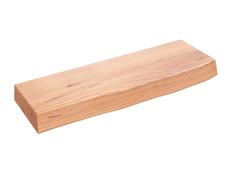 Étagère murale marron clair 60x20x6 bois chêne massif traité