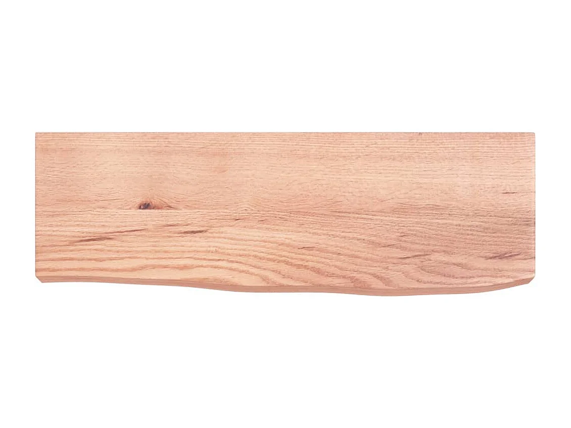 Étagère murale marron clair 60x20x6 bois chêne massif traité