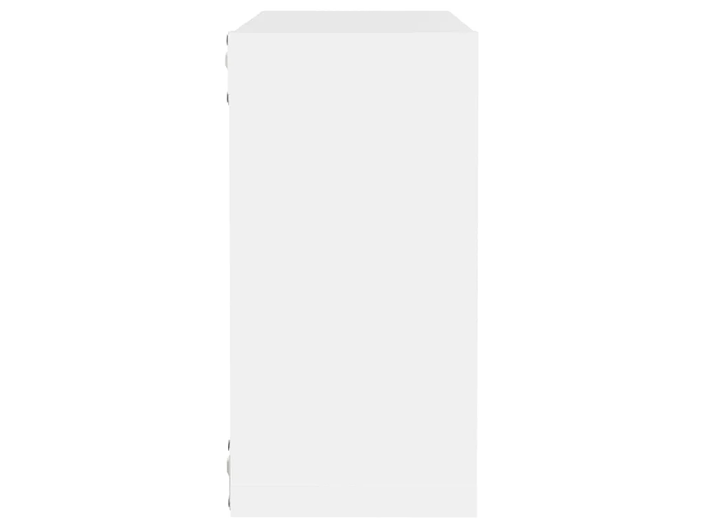 Étagères cube murales 2 pcs Blanc 30x15x30