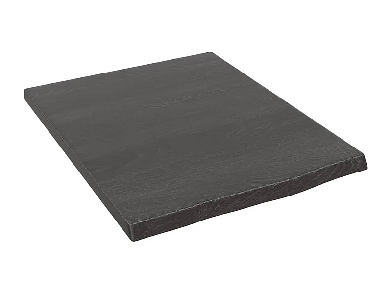 Étagère murale gris foncé 40x50x2 bois chêne massif traité