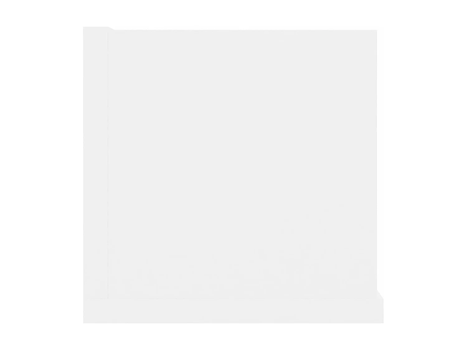 Étagère murale à CD Blanc 100x18x18