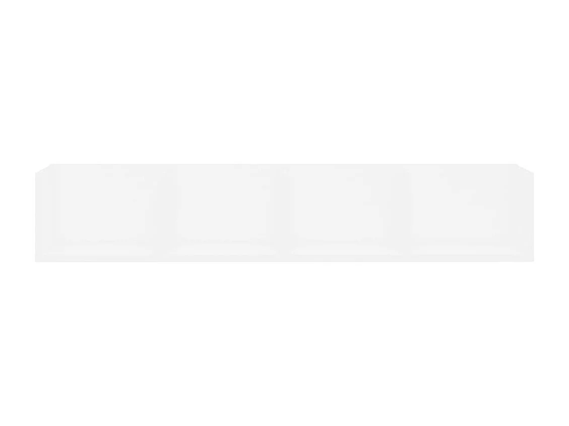 Étagère murale à CD Blanc 100x18x18