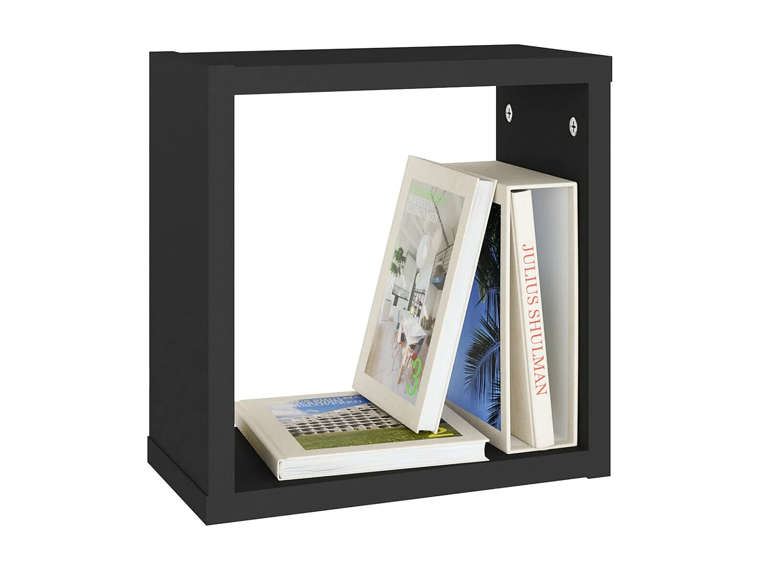 Étagères cube murales 2 pcs Noir 30x15x30