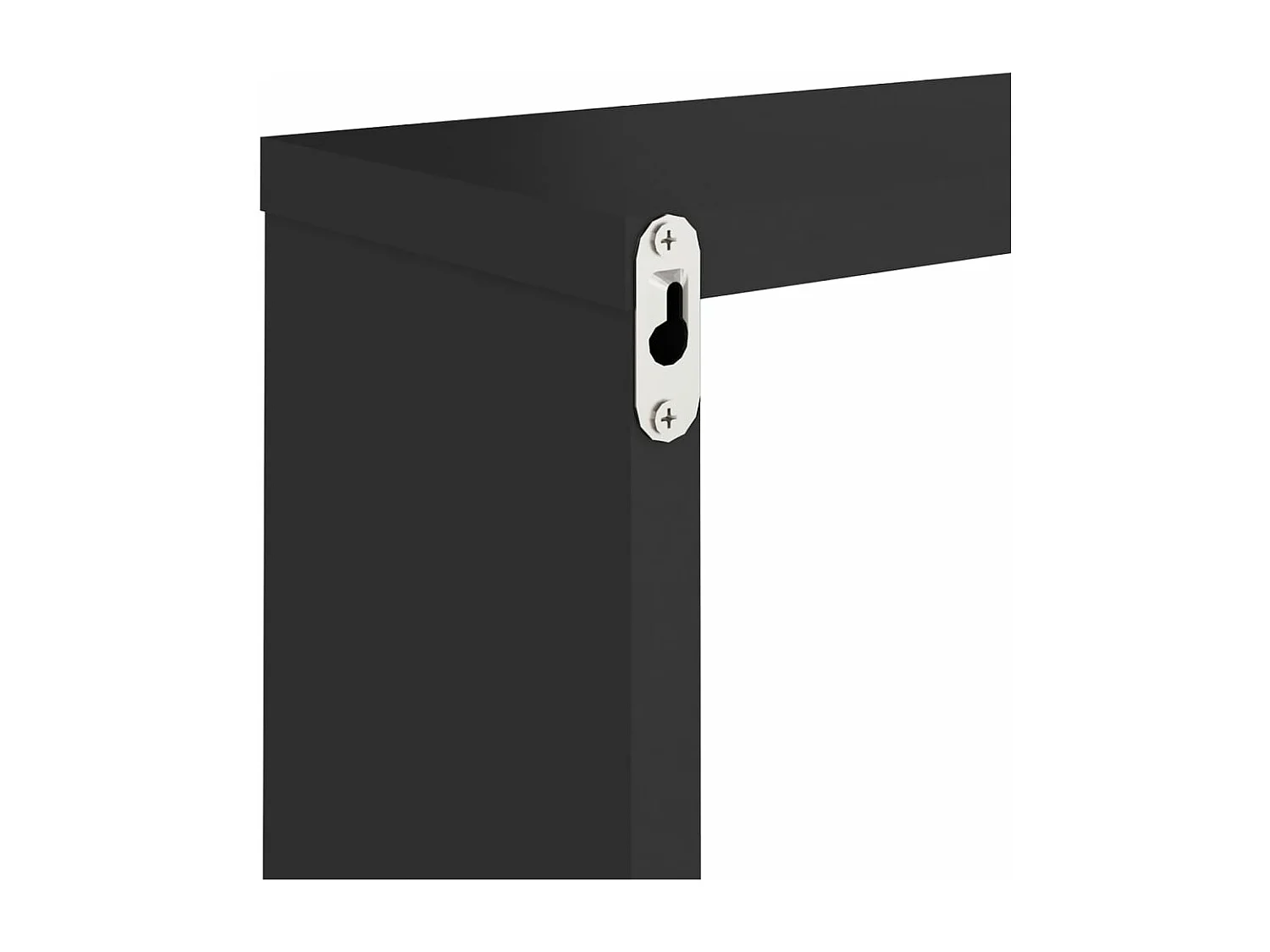 Étagères cube murales 2 pcs Noir 30x15x30