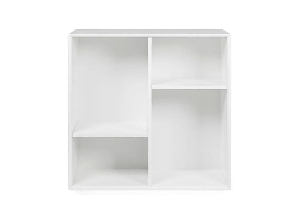 Étagère murale bois laqué blanc mat Pecas