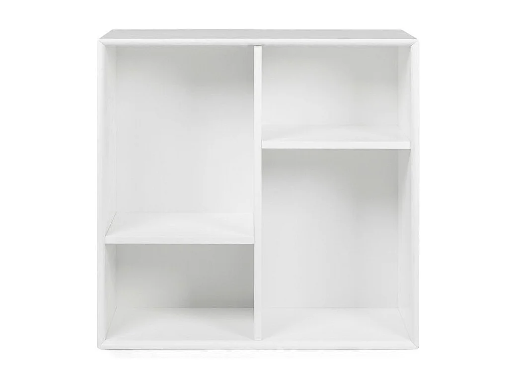 Étagère murale bois laqué blanc mat Pecas