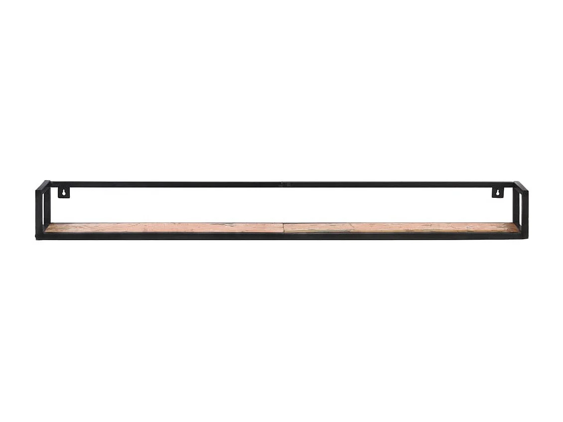 Étagères murales 2 pcs 160cm Bois de récupération massif