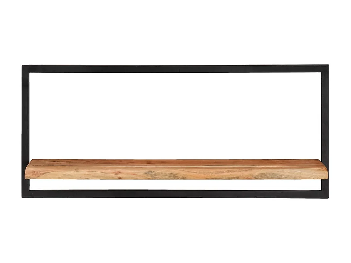 Étagères murales 2 pcs 80x25x35 Bois d'acacia et acier