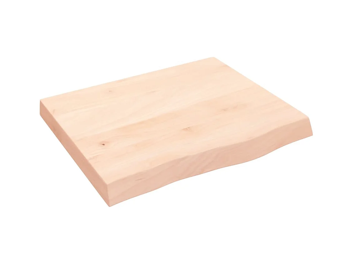 Étagère murale 60x50x6 bois de chêne massif non traité