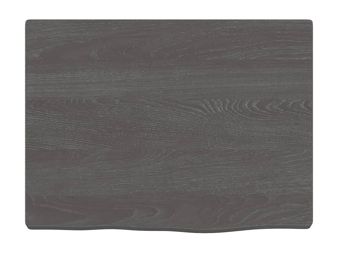 Étagère murale gris foncé 40x30x2 bois chêne massif traité