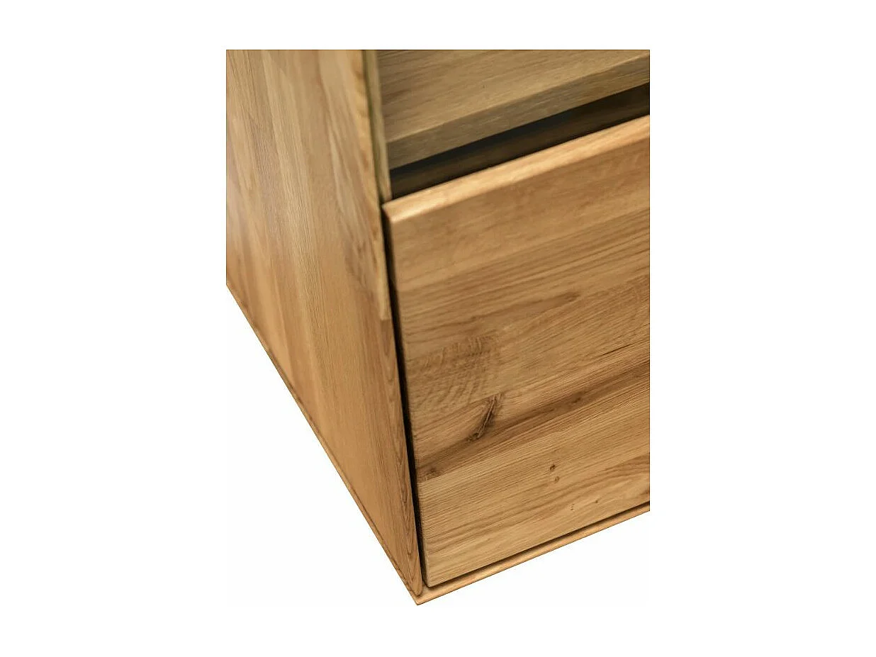 Armoire suspendu en bois de chêne massif Inka 40cm