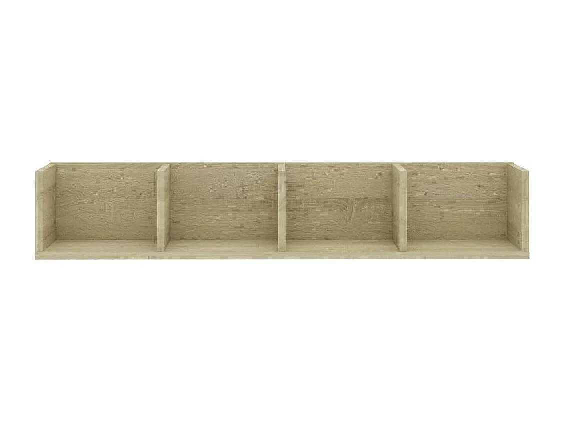 Étagère murale à CD Chêne sonoma 100x18x18