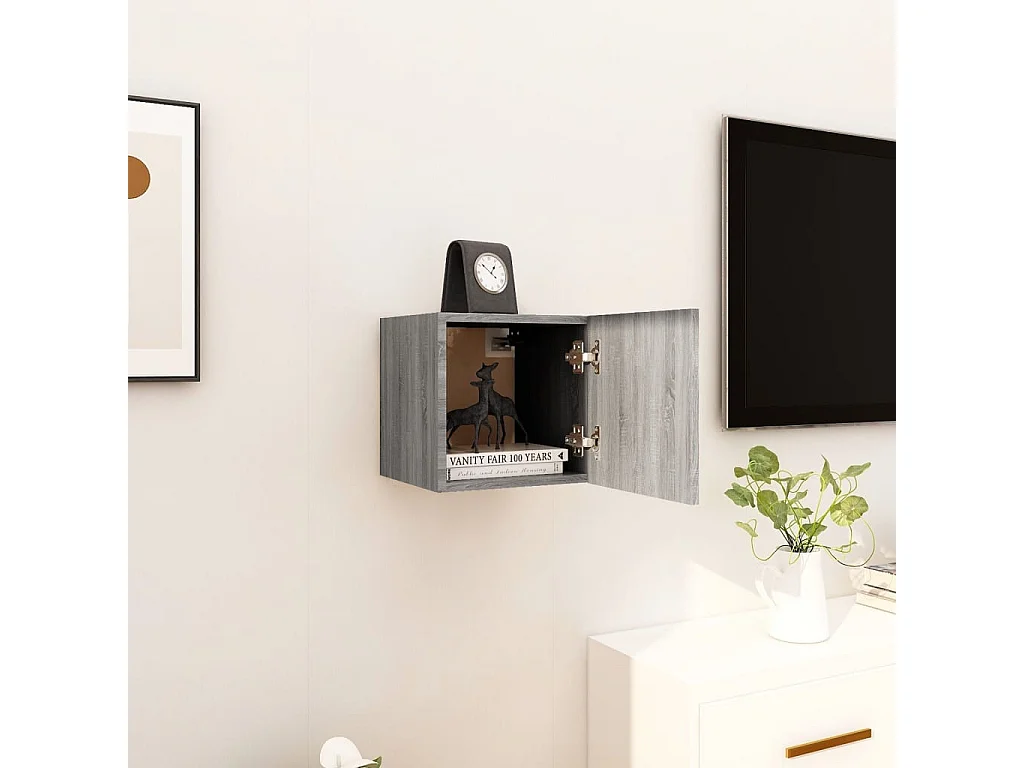 Etagére mural Sonoma gris 30,5x30x30