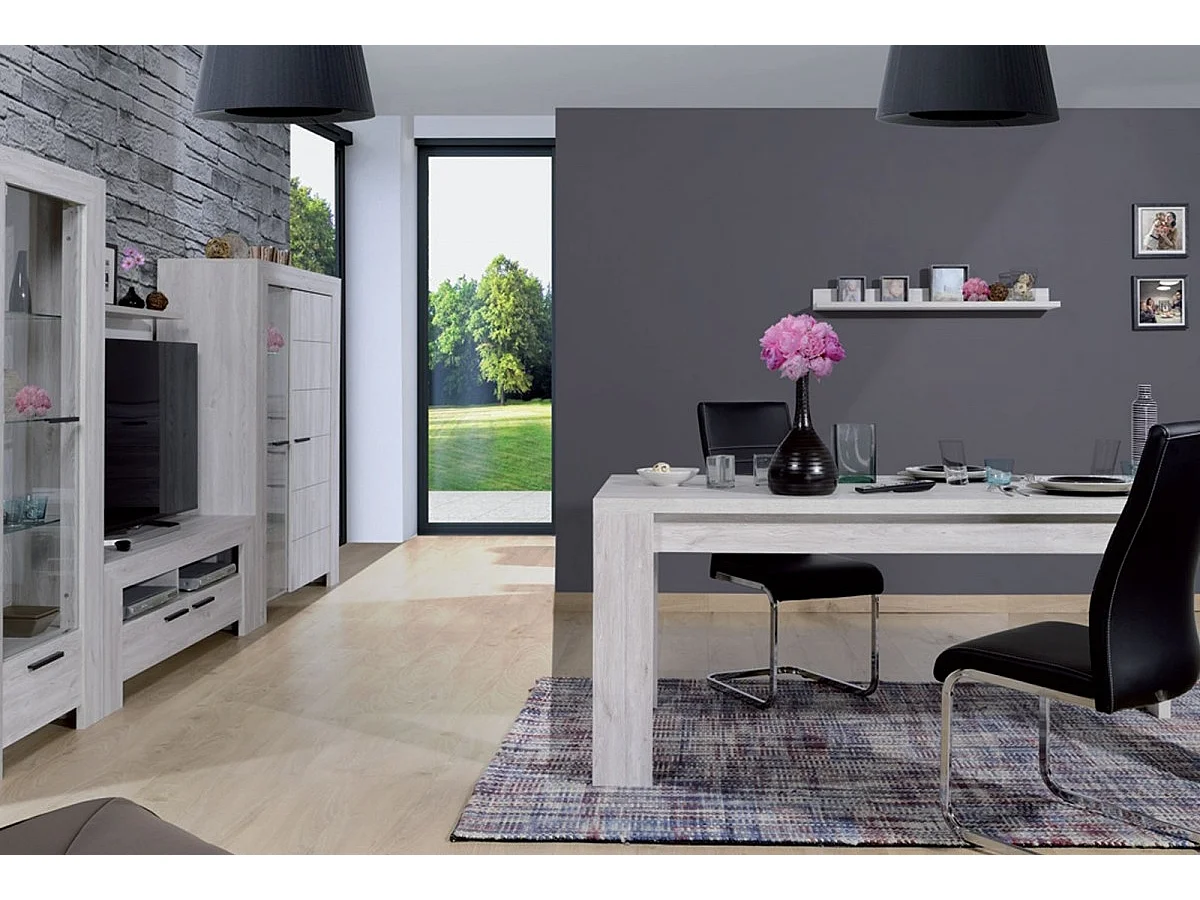 Étagère murale bois de chêne gris Maeva - Lot de 2