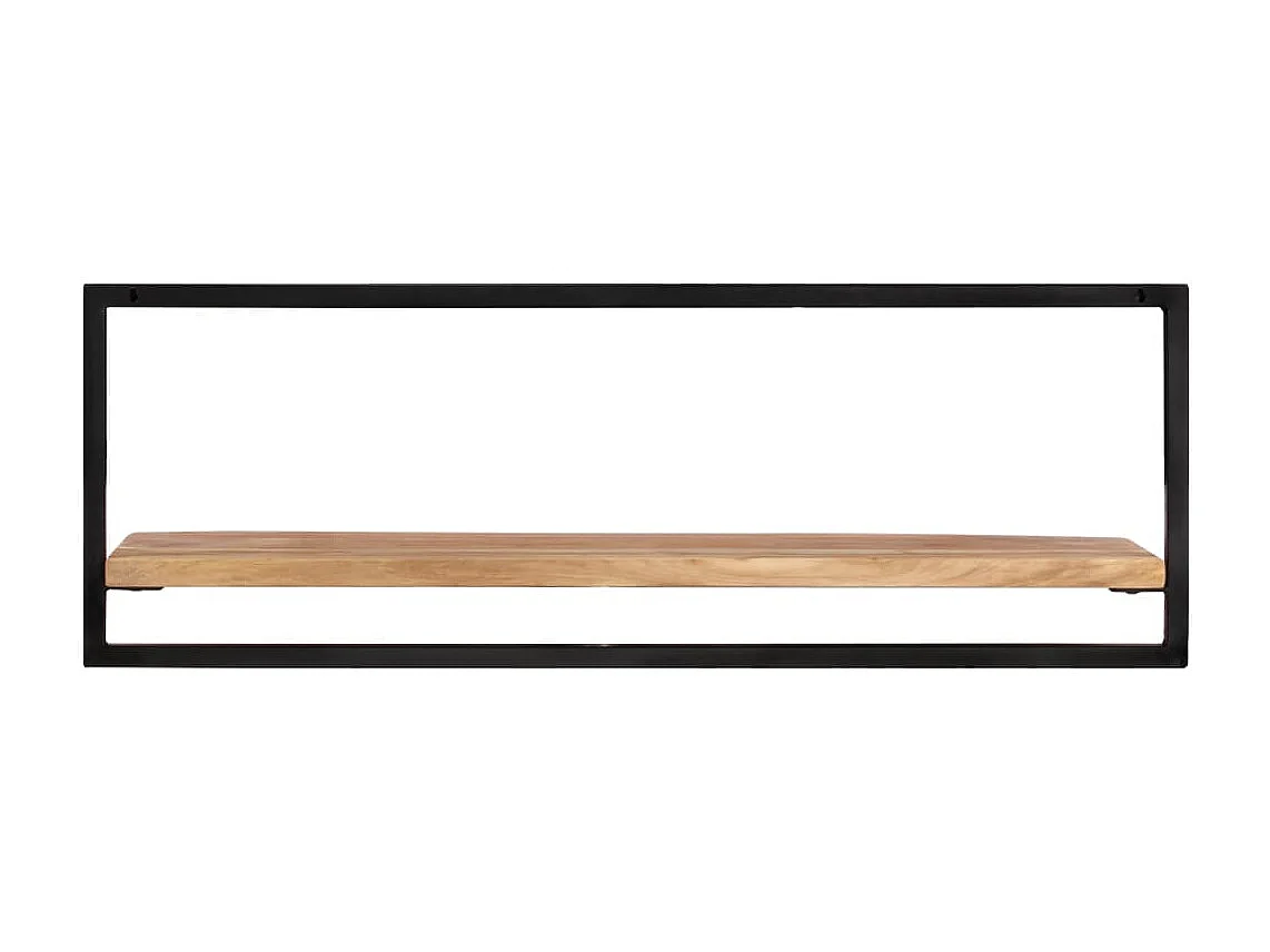 Étagères murales 2 pcs 100x24x35 Bois d'acacia et acier