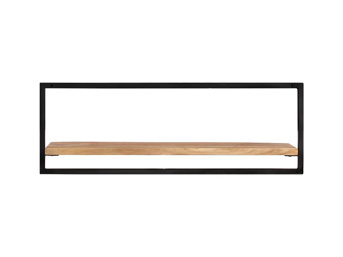 Étagères murales 2 pcs 100x24x35 Bois d'acacia et acier