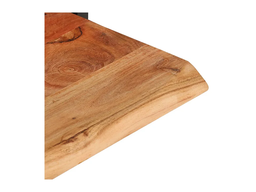 Étagères murales 2 pcs 100x24x35 Bois d'acacia et acier