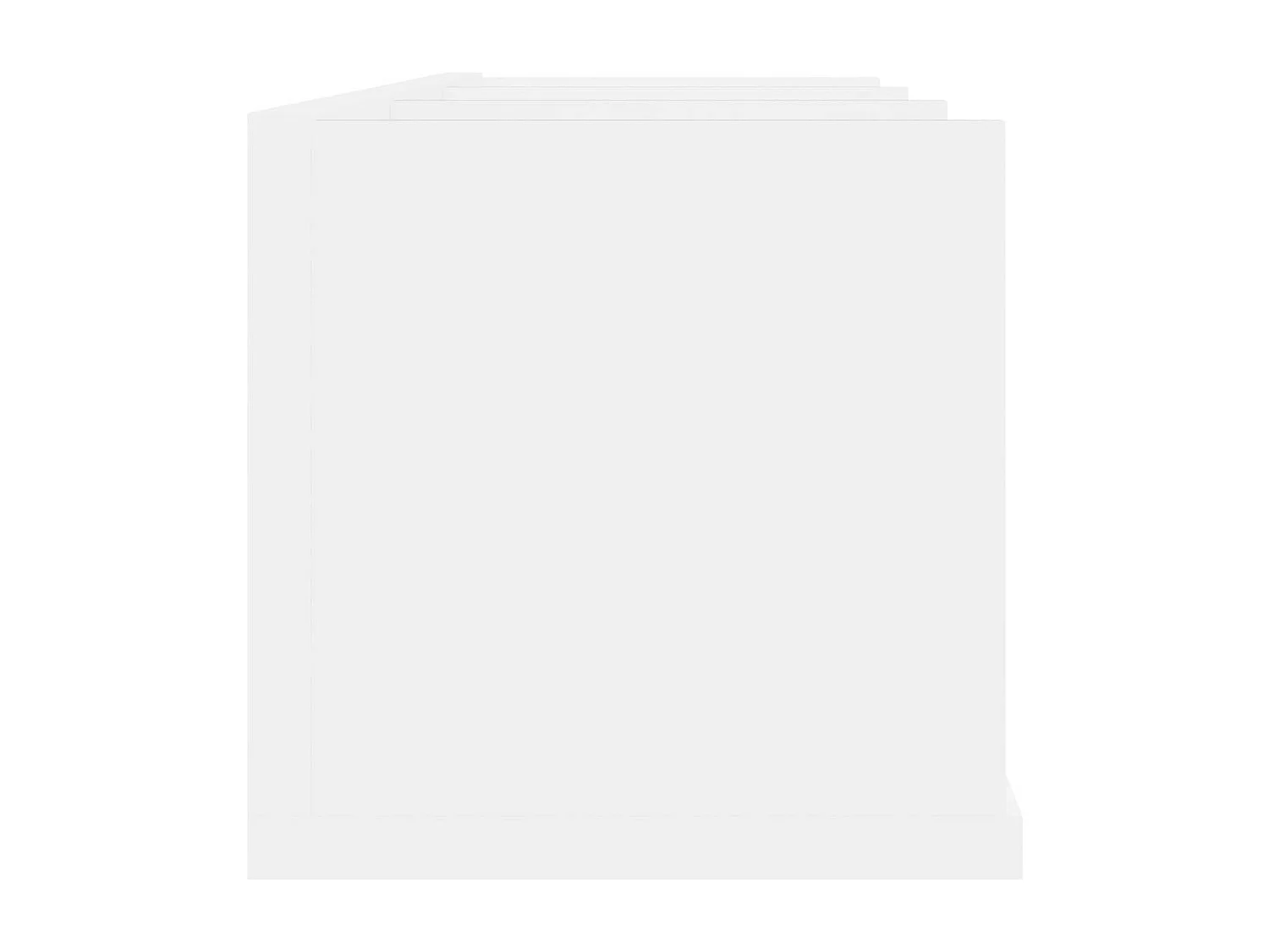 Étagère murale à CD Blanc 75x18x18