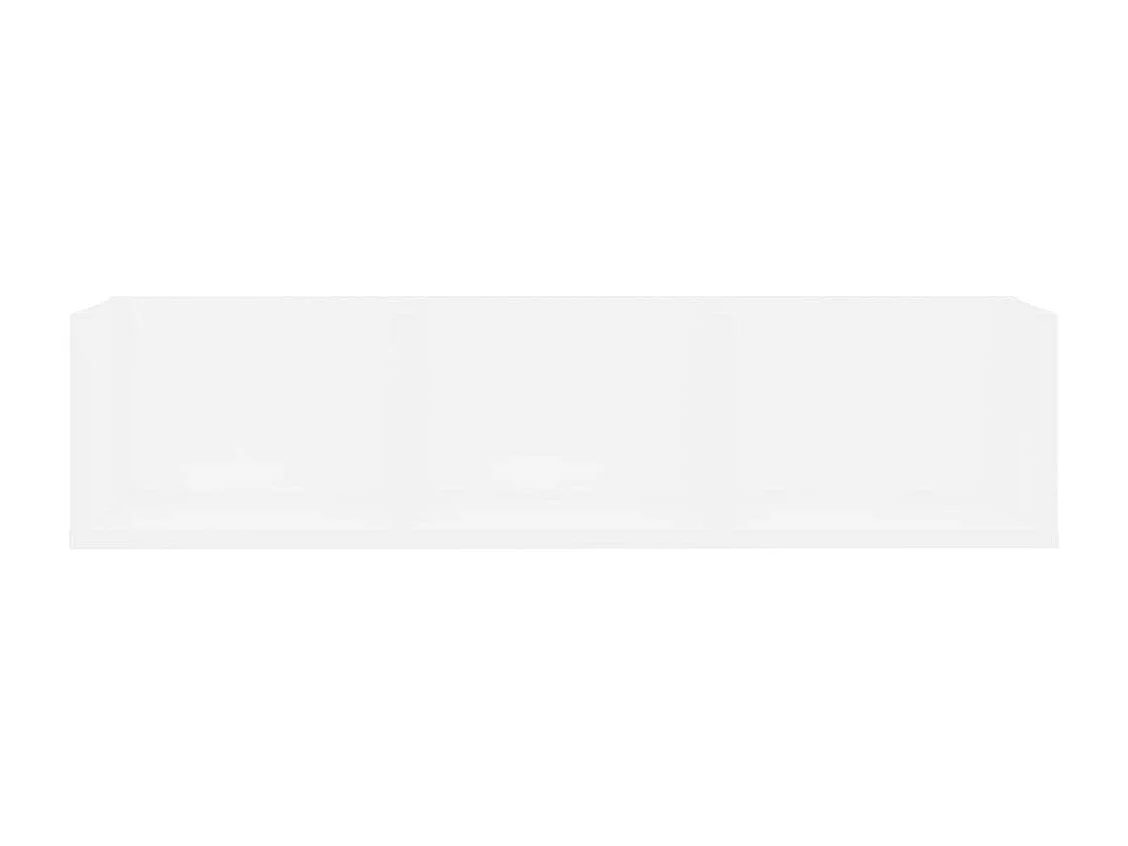 Étagère murale à CD Blanc 75x18x18