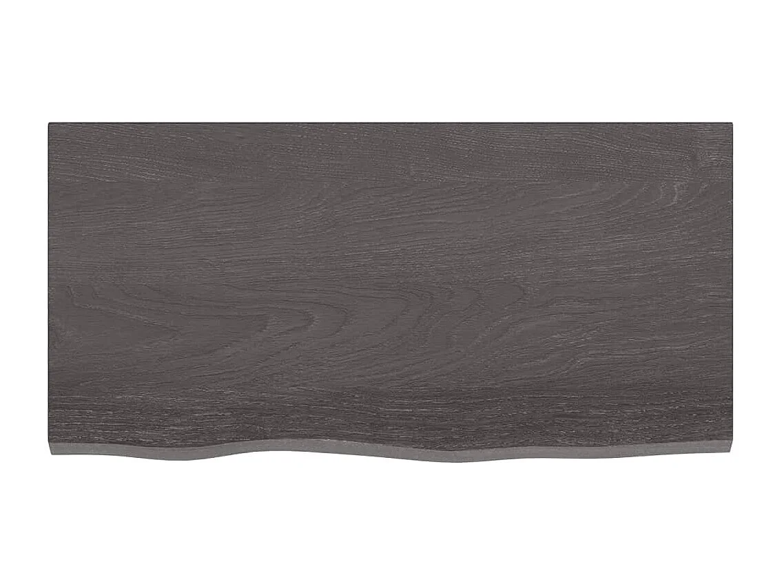 Étagère murale gris foncé 80x40x6 bois chêne massif traité