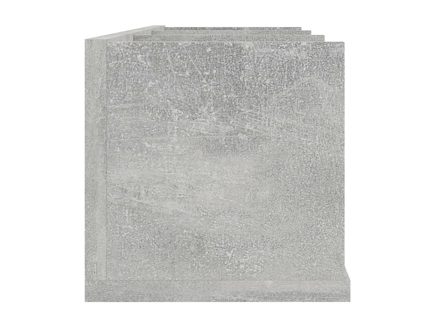 Étagère murale à CD Gris béton 75x18x18