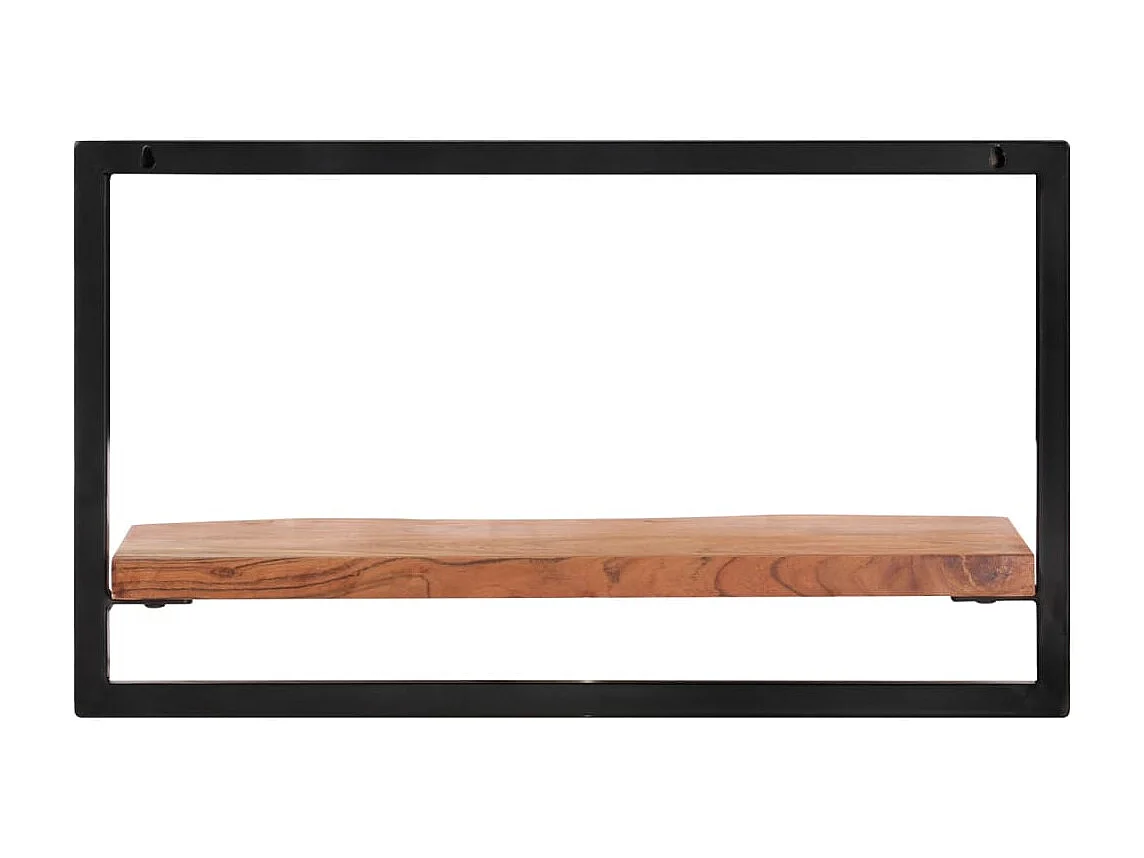 Étagères murales 2 pcs 60x25x35 Bois d'acacia et acier