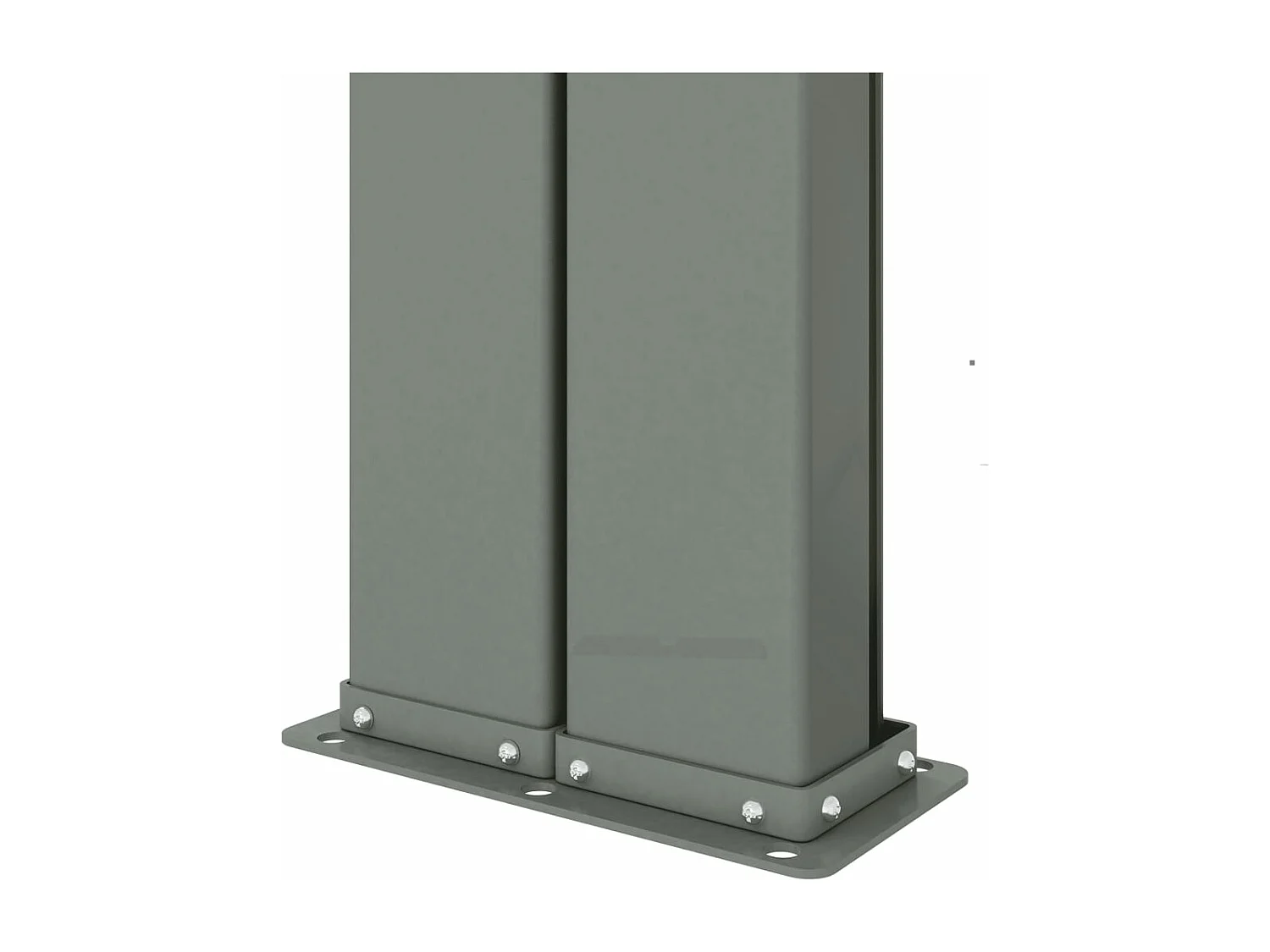 Toldo lateral retráctil negro 180x1200 cm