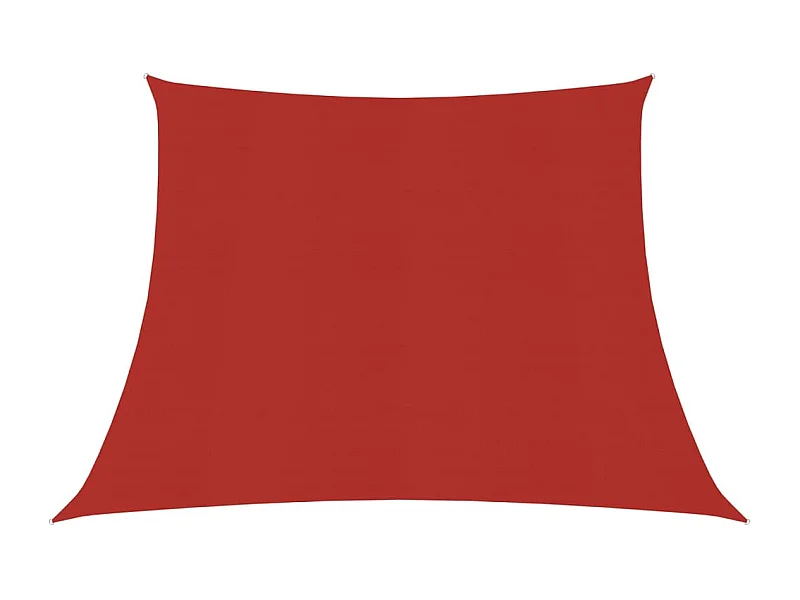 Voile d'ombrage 160 g-m² Rouge 3-4x2 m PEHD