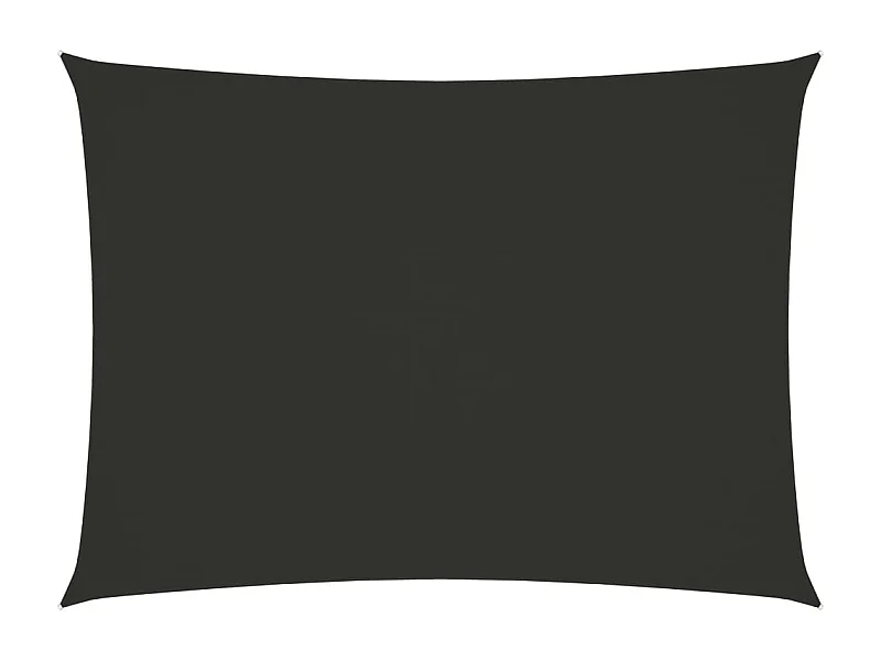 Voile de parasol Tissu Oxford rectangulaire 3x4,5 m Anthracite