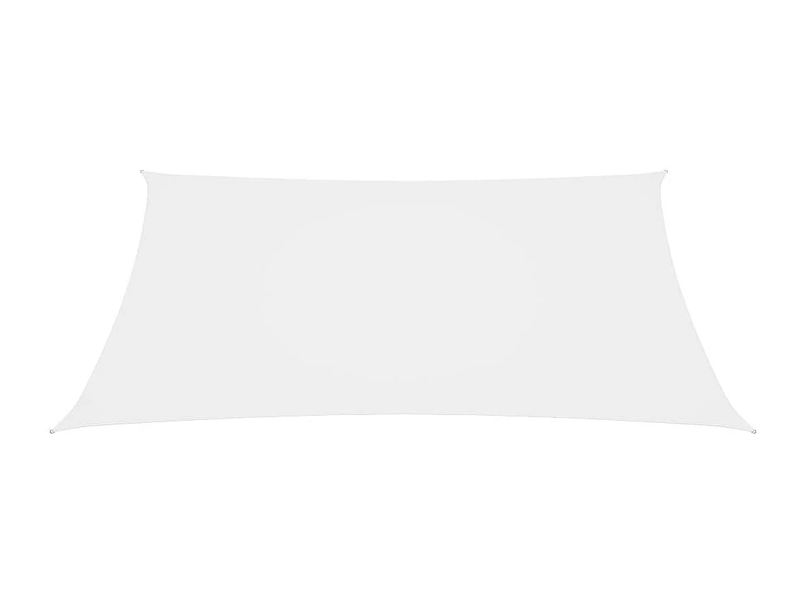 Voile de parasol Tissu Oxford rectangulaire 2,5x4,5 m Blanc