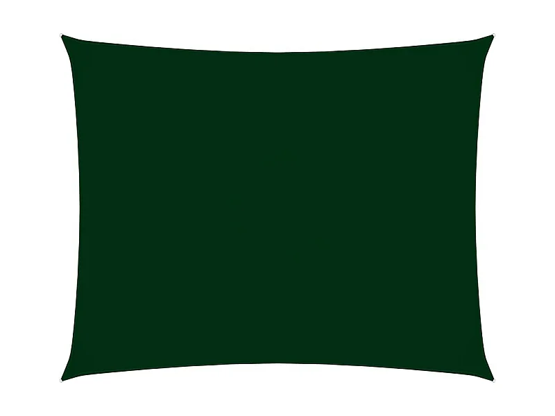 Voile de parasol Tissu Oxford rectangulaire 3,5x5 m Vert foncé