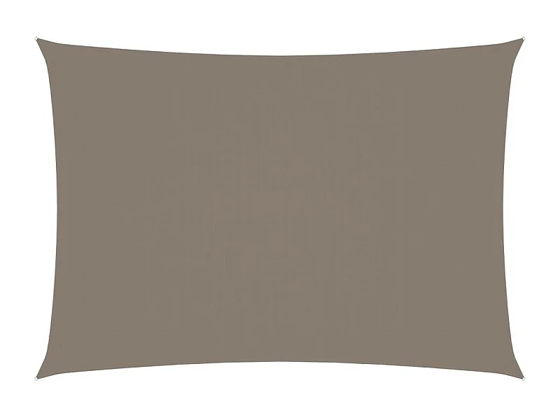 Voile de parasol Tissu Oxford rectangulaire 3x5 m Taupe
