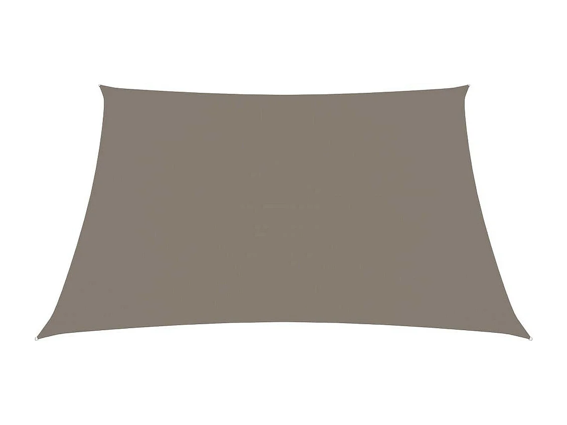 Voile de parasol Tissu Oxford carré 3,6x3,6 m Taupe