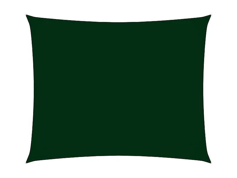 Voile de parasol Tissu Oxford rectangulaire 2x3,5 m Vert foncé