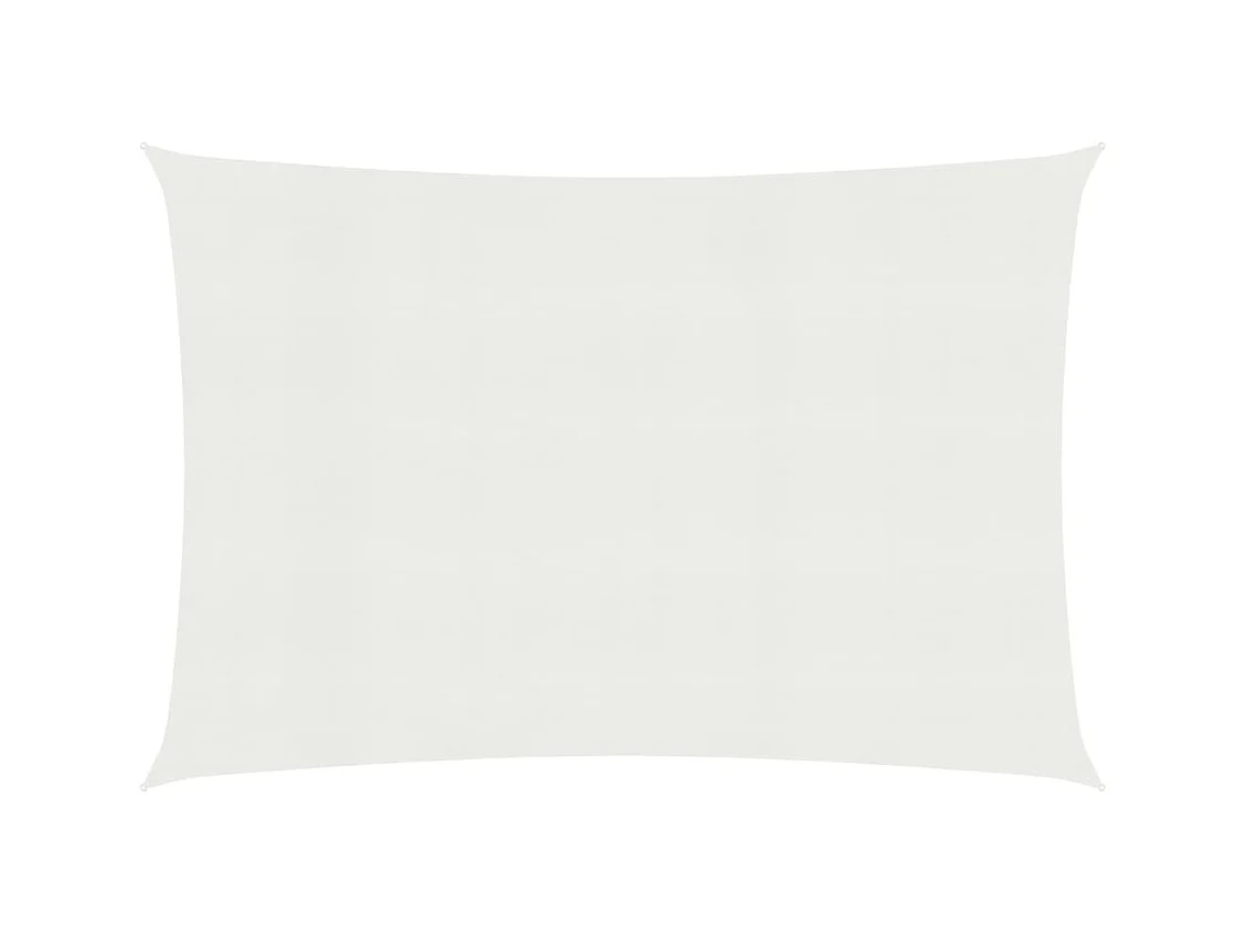 Voile d'ombrage 160 g-m² Blanc 2,5x4,5 m PEHD