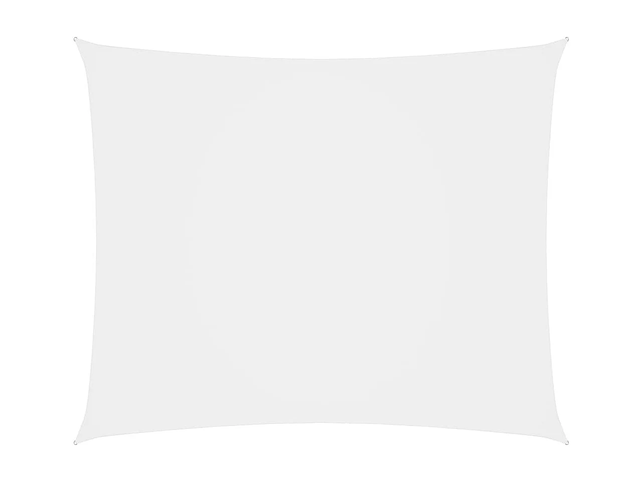 Voile de parasol Tissu Oxford rectangulaire 4x6 m Blanc