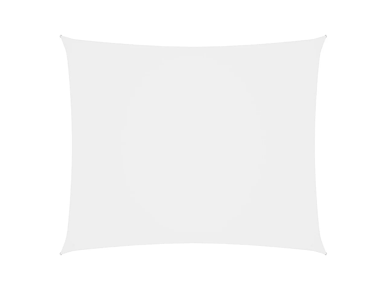 Voile de parasol Tissu Oxford rectangulaire 4x6 m Blanc