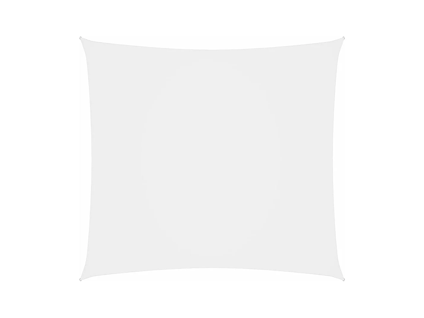 Voile de parasol Tissu Oxford carré 2,5x2,5 m Blanc