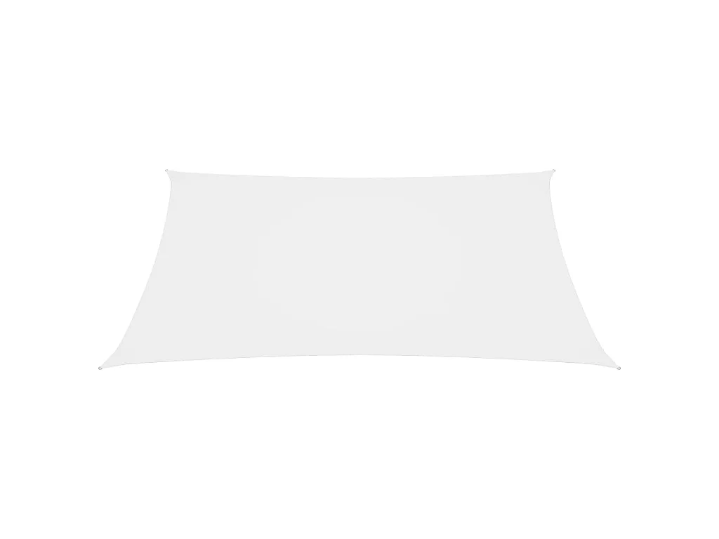 Voile de parasol Tissu Oxford carré 2,5x2,5 m Blanc