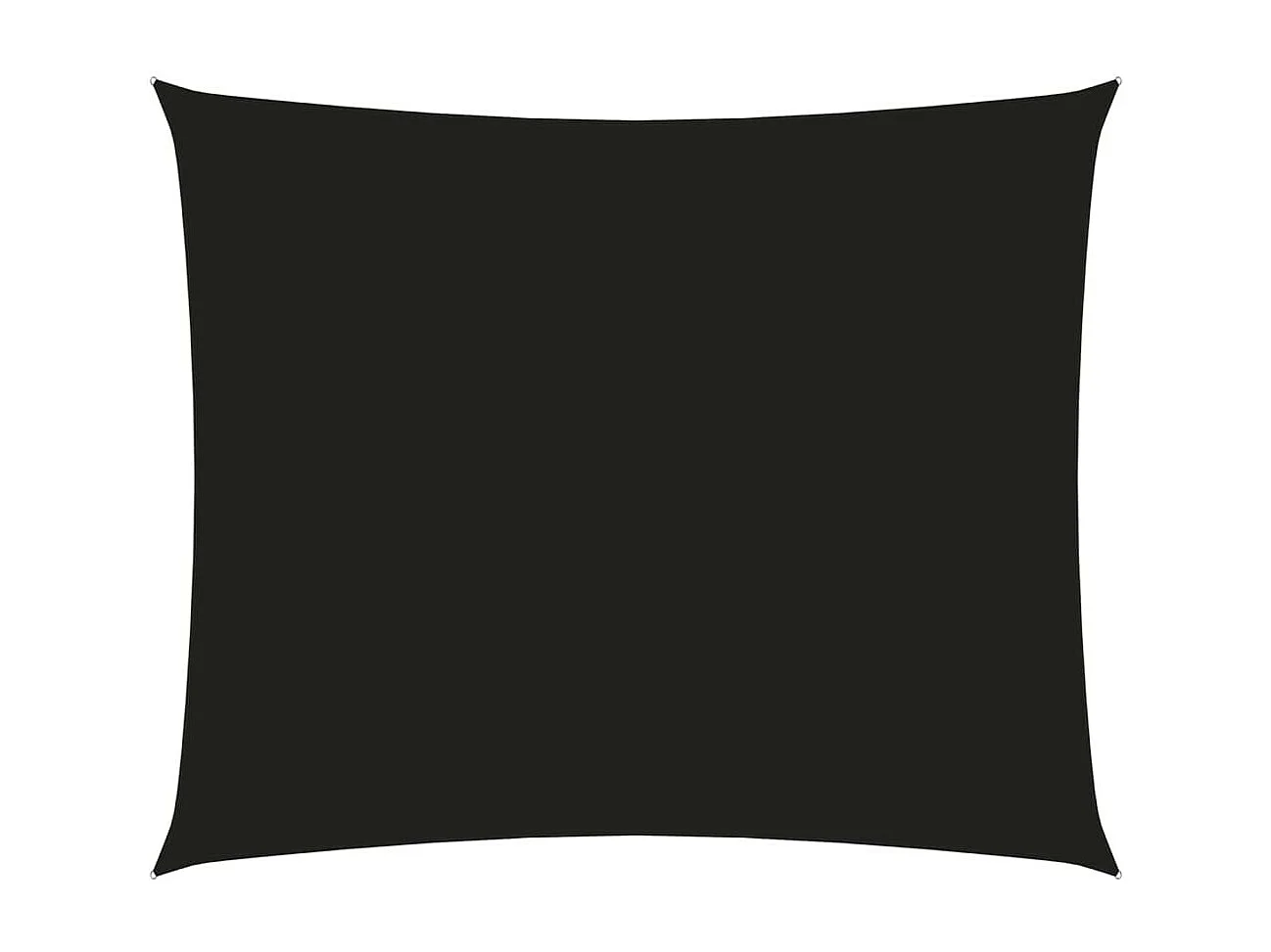 Voile de parasol Tissu Oxford rectangulaire 3,5x4,5 m Noir