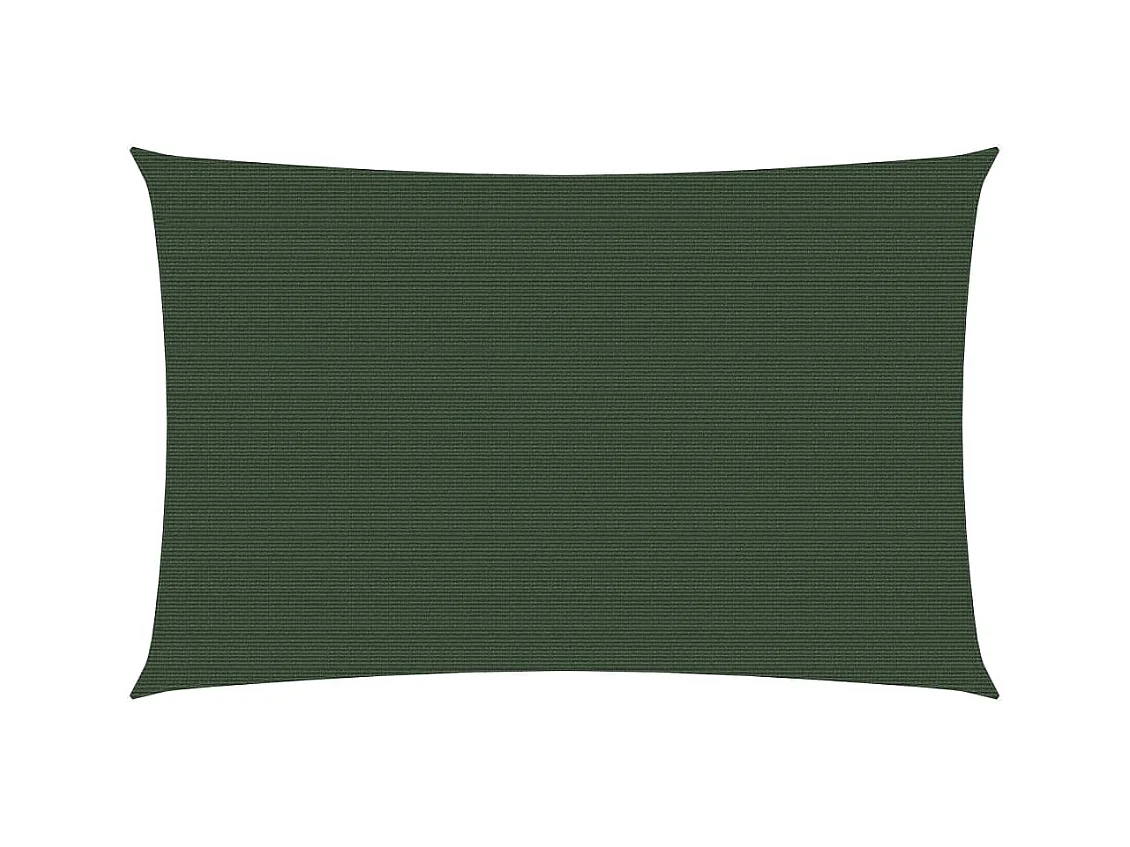 Voile d'ombrage 160 g-m² Vert foncé 2x4,5 m PEHD