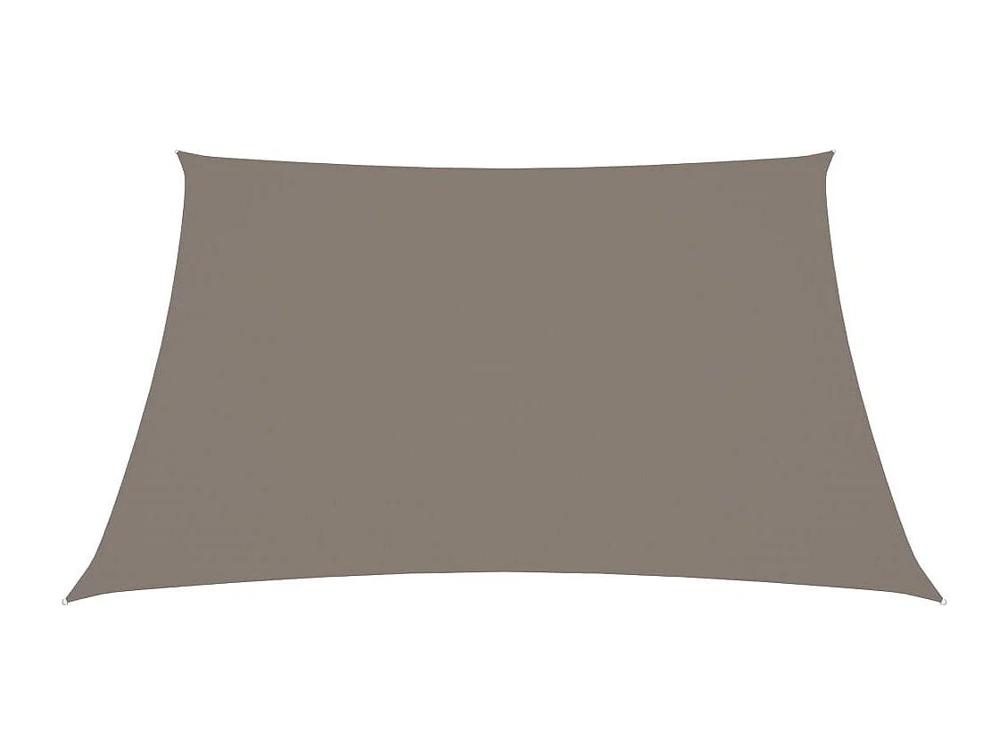 Voile de parasol Tissu Oxford rectangulaire 2x2,5 m Taupe