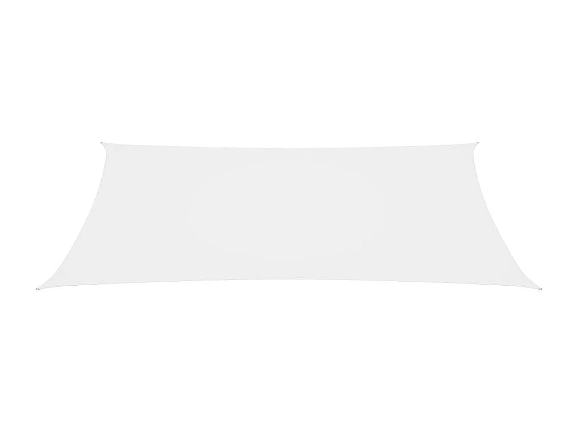Voile de parasol Tissu Oxford rectangulaire 2x5 m Blanc
