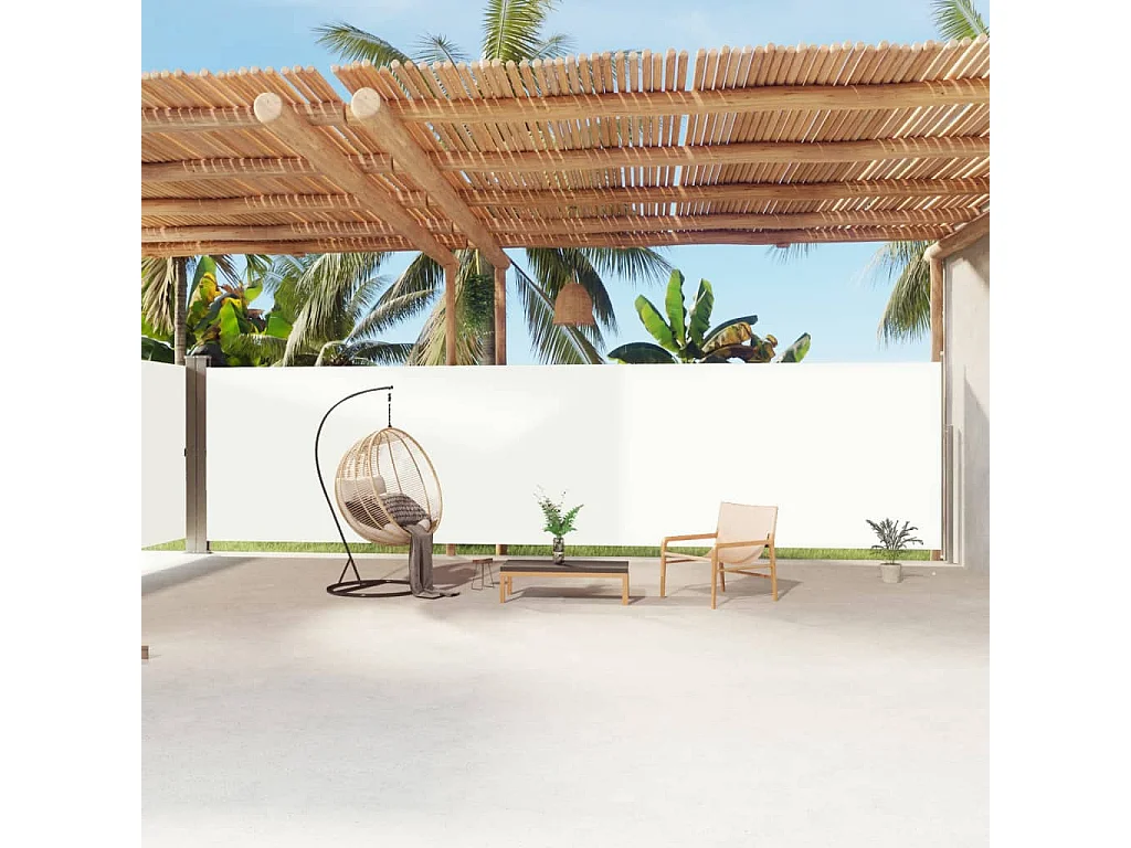 Auvent latéral rétractable Crème 200x1200