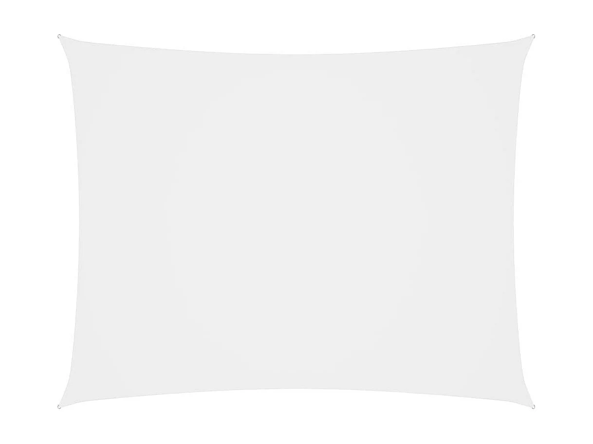 Voile de parasol Tissu Oxford rectangulaire 3x4,5 m Blanc