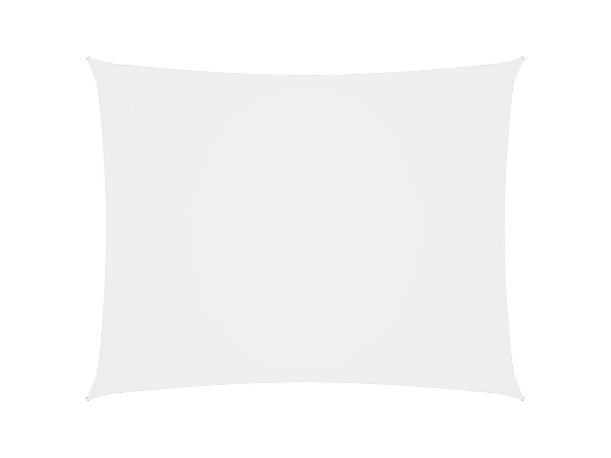 Voile de parasol Tissu Oxford rectangulaire 3x4,5 m Blanc