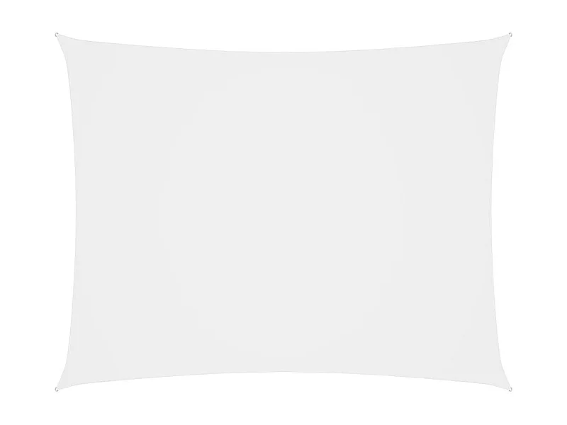 Voile de parasol Tissu Oxford rectangulaire 3x4,5 m Blanc