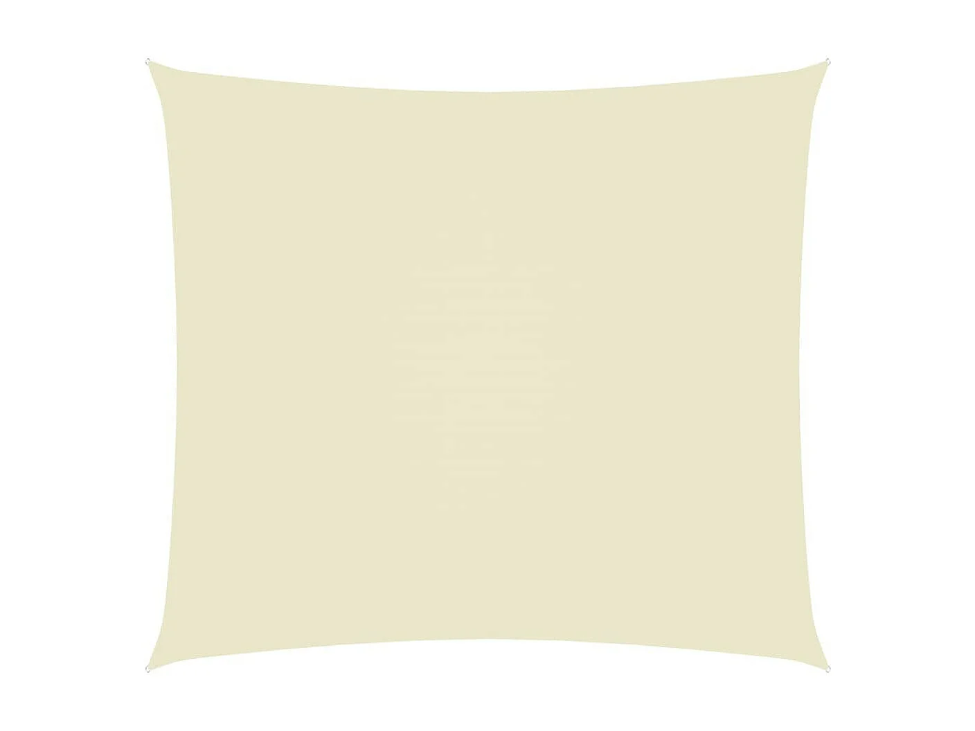 Voile de parasol Tissu Oxford rectangulaire 6x7 m Crème