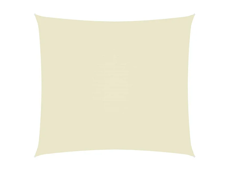 Voile de parasol Tissu Oxford rectangulaire 6x7 m Crème