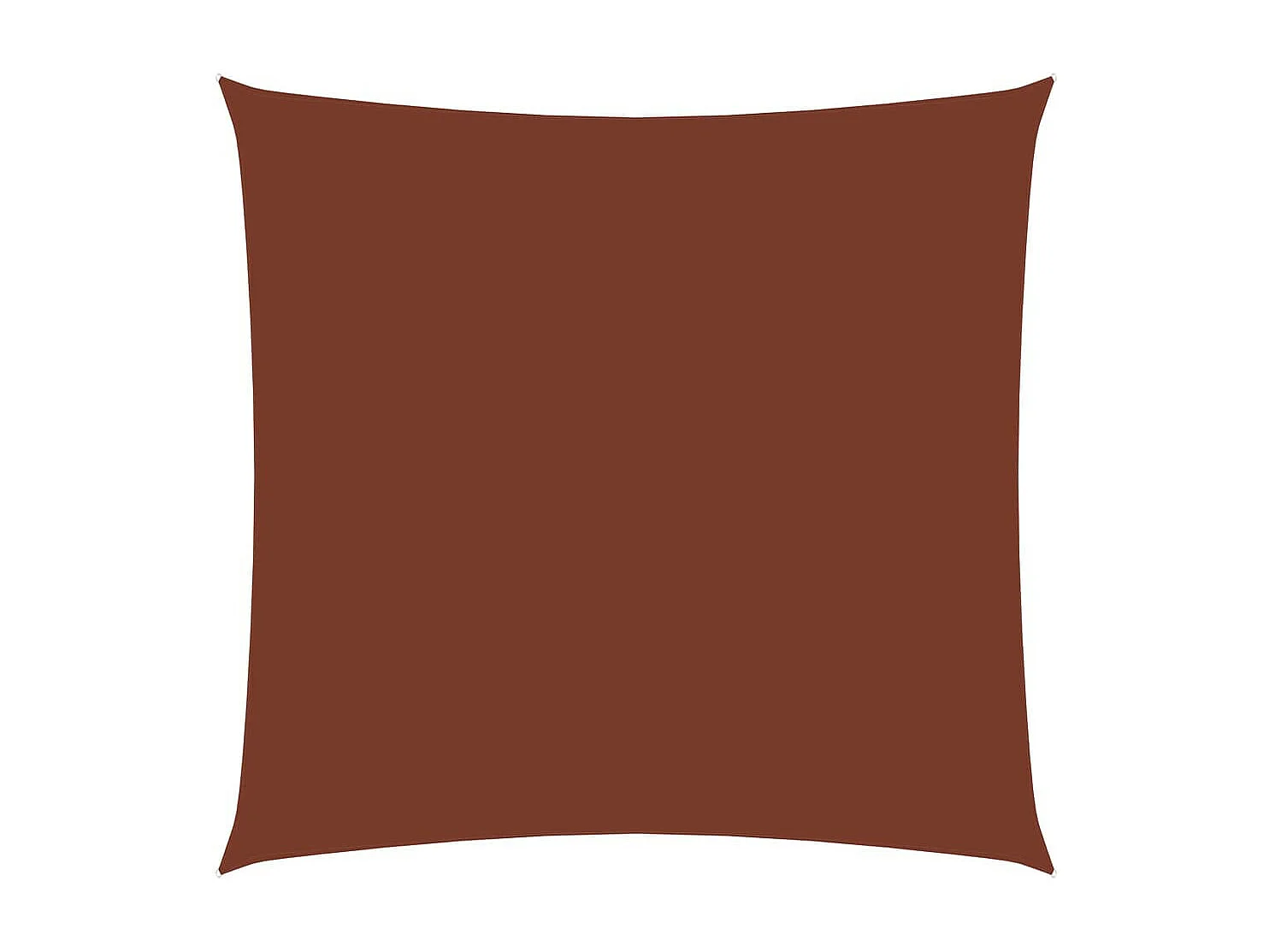 Voile de parasol Tissu Oxford carré 4,5x4,5 m Terre cuite